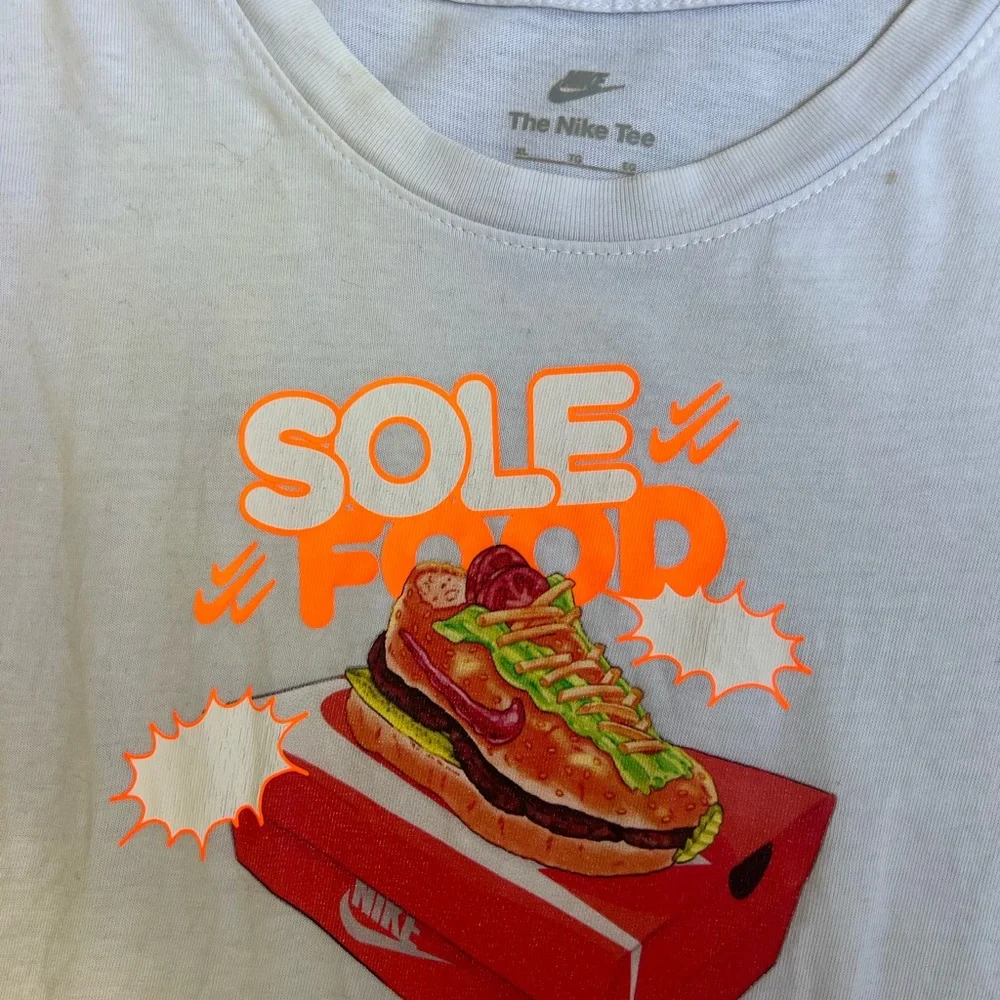 White Shirt with Sole Food Graphic